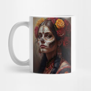 Day of the dead V1 - Women Oil paint Mug